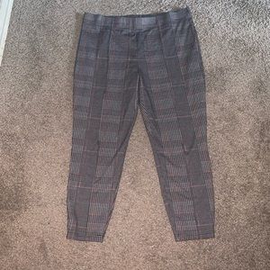 high waisted plaid pants